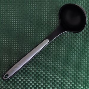 Calphalon Ladle Black Nylon Cooking Serving Sturdy Heat Resistant Gray Silicone